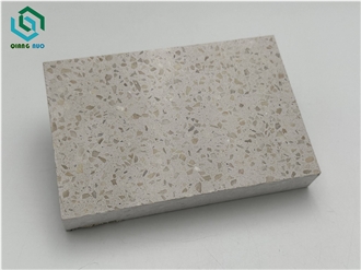 Beige Color Offers High Cost-Effectiveness Terrazzo Slabs