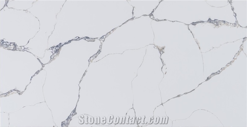 Calacatta Classic Quartz White Quartz Marble Look Quartz Slabs