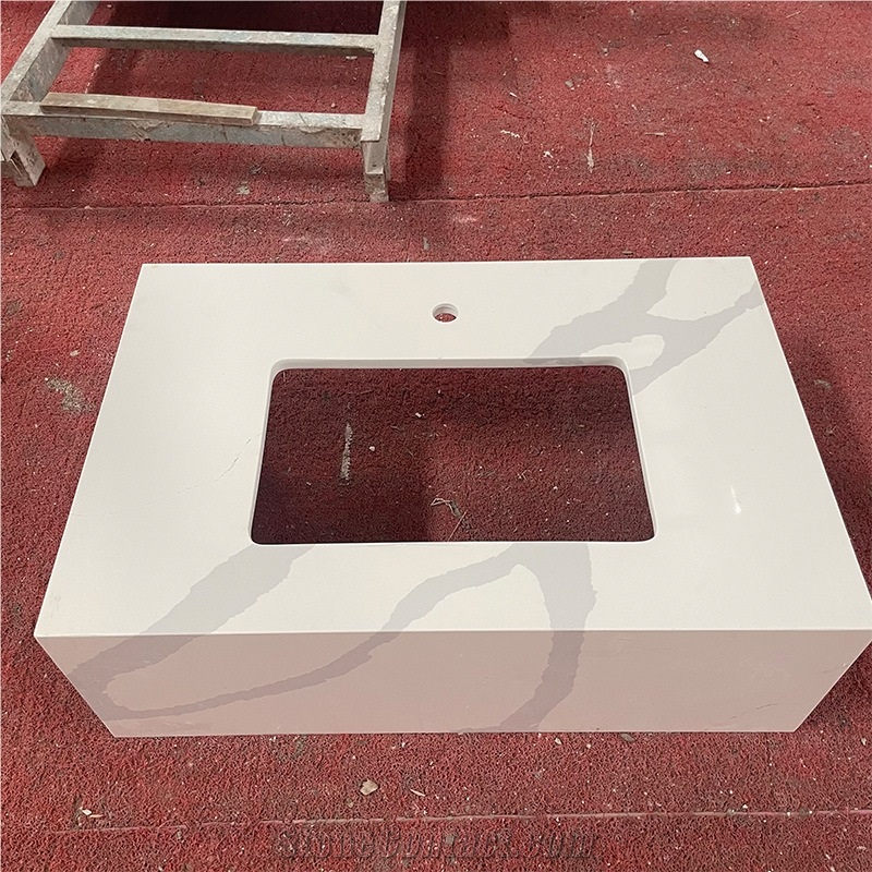 Cheap Sales In China, Bright White Modern Style Quartz Slabs