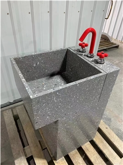 China's Exquisite Terrazzo Polishing Project Kitchen Sink