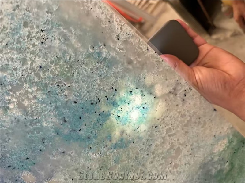 China's Unique Craftsmanship For Translucency Quartz Slabs