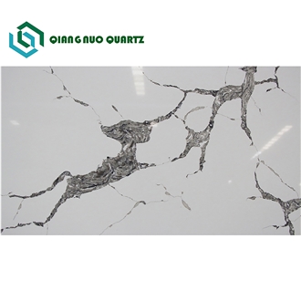 China Shining Snow Mountain White Engineering Quartz Slabs