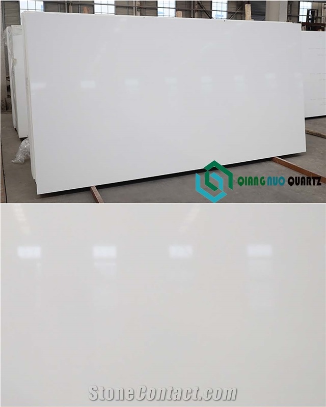 China Whitest Stone Advanced Engineering Quartz Slabs