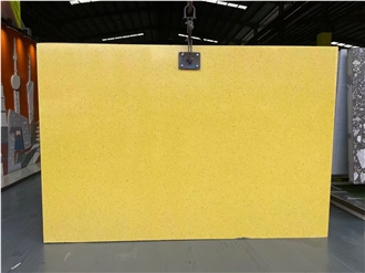 Chinese Craft Yellow Artificial Ground Terrazzo Slabs