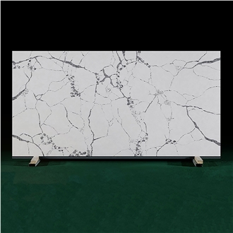 Chinese Fine Line Fish Belly White Artificial Stone Slabs