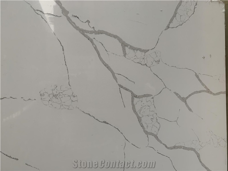 Chinese Super Low Price Fish Belly White Quartz Slabs