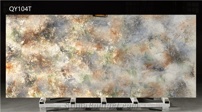 Coffee Colored Style Popular Wall Stone Engineered Stone