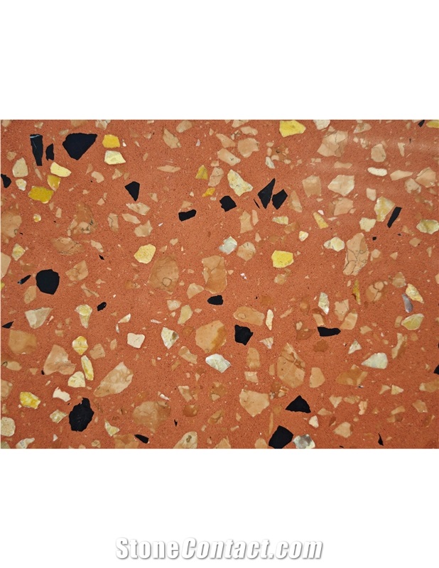 Customized Orange Alien Terrazzo Tiles
