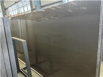 Fine Grained Coffee Ash Promotional Board Quartz Slabs