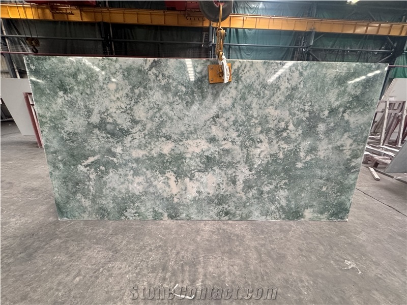 Galaxy Romantic Light Green Wall Panel Artificial Stone