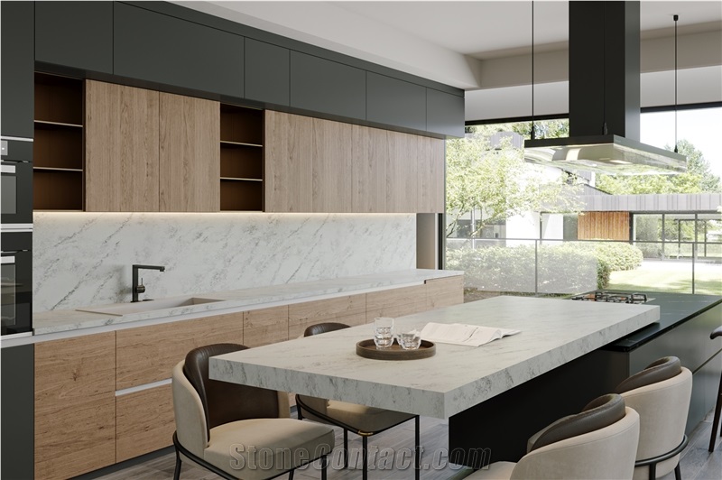 Gray Stone Suitable For Making Background Walls Quartz Tiles