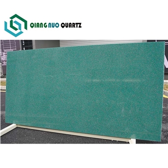 Green Quartz Jade Engineering Kitchen Artificial Calacatta