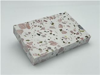 High End White From China Terrazzo Slabs