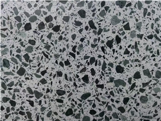 High Quality Middle Eastern Gray Shiny Color Terrazzo Slabs