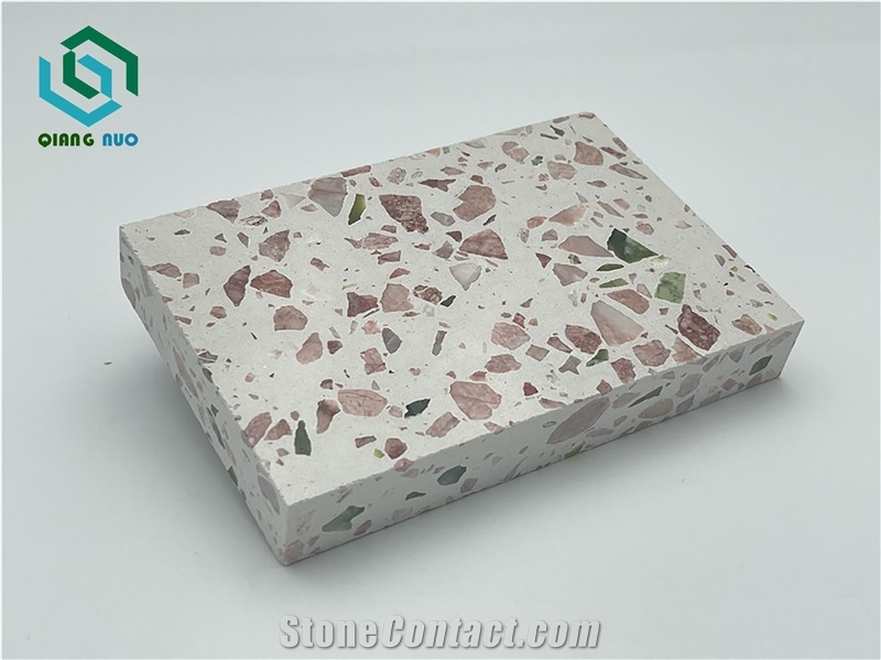 Imitation Granite Floor With Colorful Colors Terrazzo Tiles
