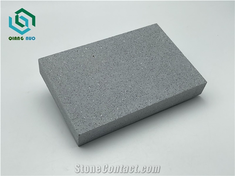 Imitation Granite Gray Black Engineering Terrazzo Tiles