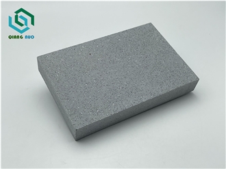 Imitation Granite Gray Black Engineering Terrazzo Tiles