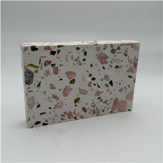 Inorganic Stone Flooring Uses Multiple Colors Terrazzo Tiles