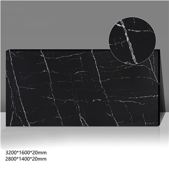 Mysterious Black Engineering Use Artificial Stone Slabs
