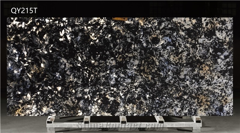Mysterious Color Customized Thin Artificial Stone Slabs