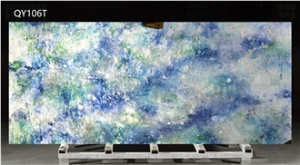 Nebula Sky Color Noble Background Board Quartz Slabs