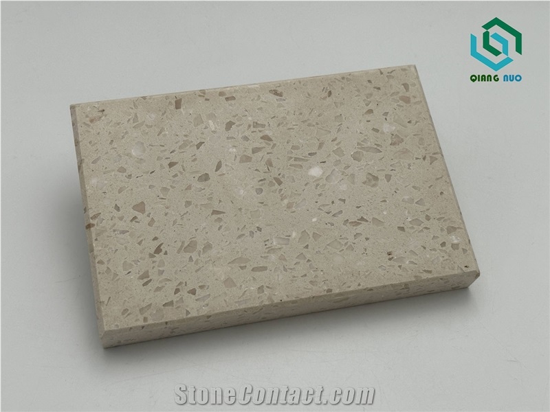 Orange Like Yellow Floor Stone Terrazzo Slabs