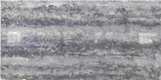 Painting And Calligraphy Ink Color Gray Pattern Quartz Slabs
