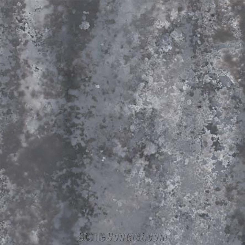 Painting And Calligraphy Ink Color Gray Pattern Quartz Slabs