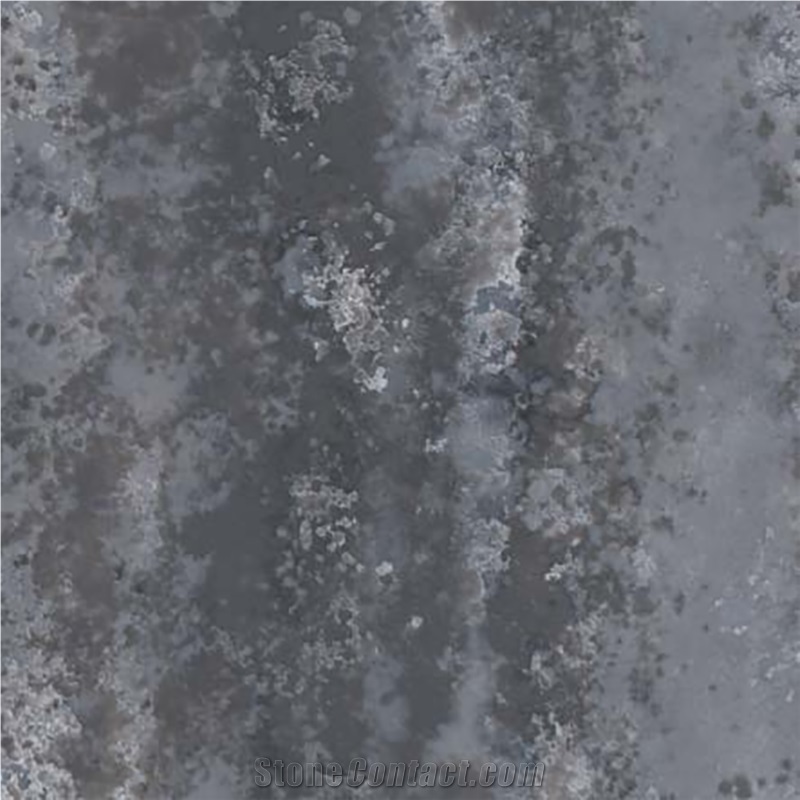 Painting And Calligraphy Ink Color Gray Pattern Quartz Slabs