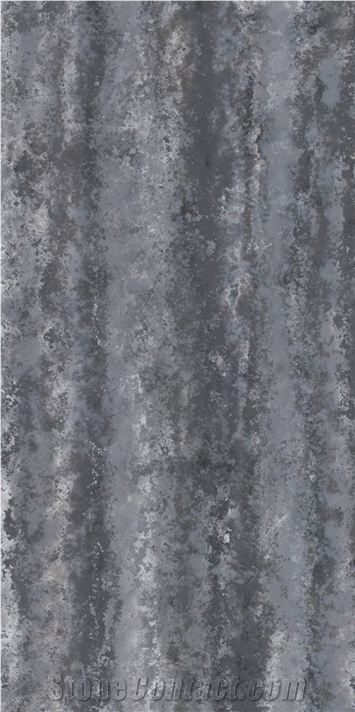 Painting And Calligraphy Ink Color Gray Pattern Quartz Slabs