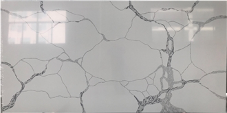 Smooth Surface Gray Patterned Artificial Carrara