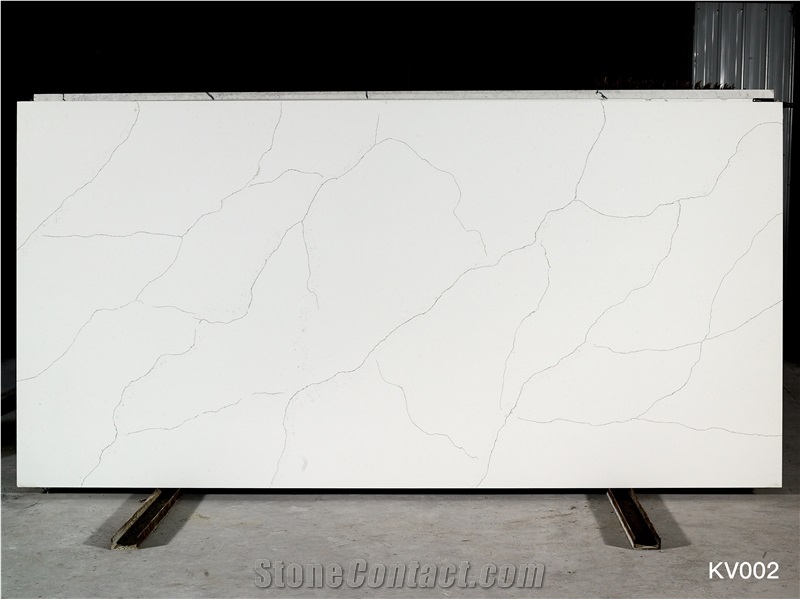 Sparkling Ivory Calacatta Quartz Polished  Quartz Slabs
