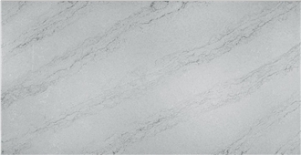 Striped Gray Polished Visual Engineering Board Quartz Slabs
