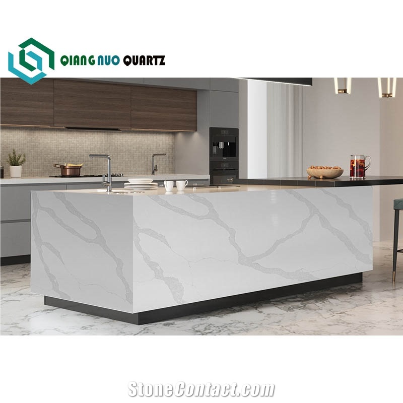 Traditional And Modern Fish Belly White Artificial Calacatta