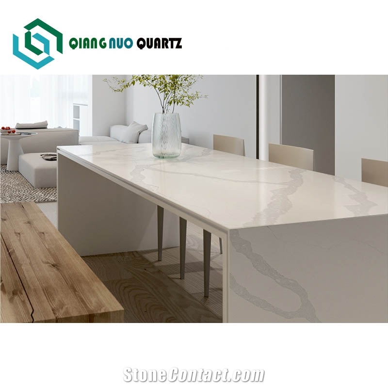 Traditional And Modern Fish Belly White Artificial Calacatta