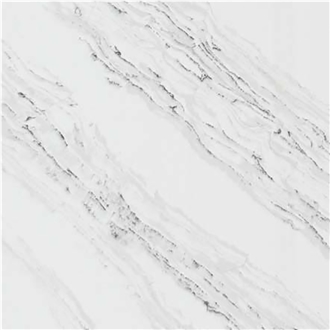 Water Splash Grey Wave Calacatta Artificial Stone Slabs