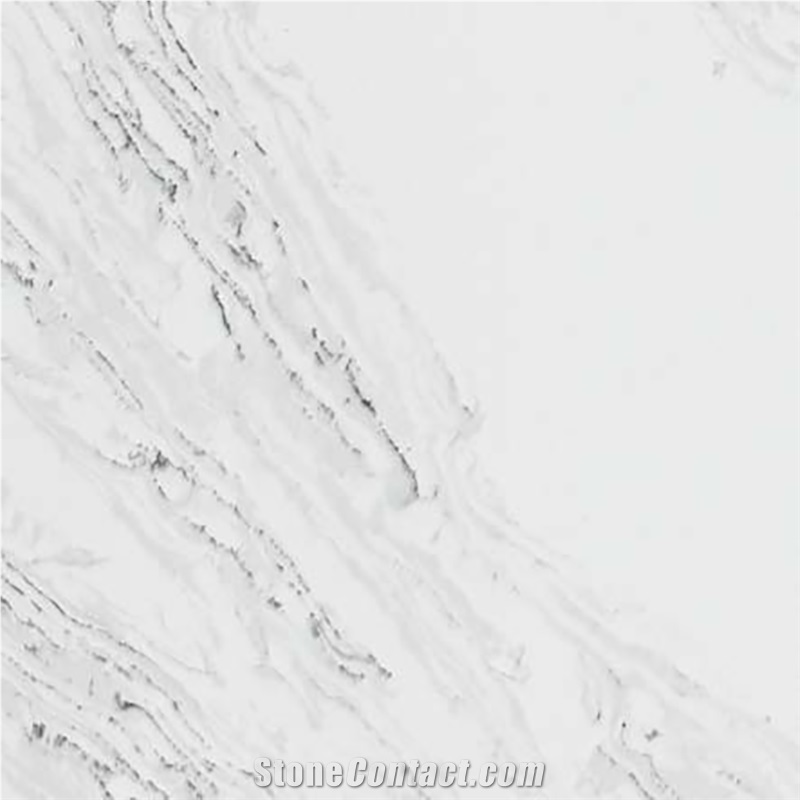 Water Splash Grey Wave Calacatta Artificial Stone Slabs