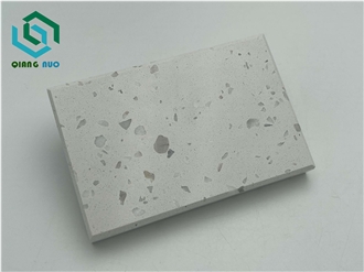 White Cloud Multifunctional Stone Terrazzo Slabs