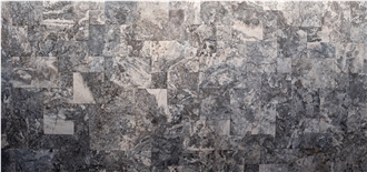 Silver Travertine Code #5 French Pattern