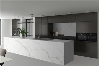Calacatta Mica  Quartz Slabs F8106