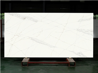Calacatta Mysitc Quartz Slabs FG605