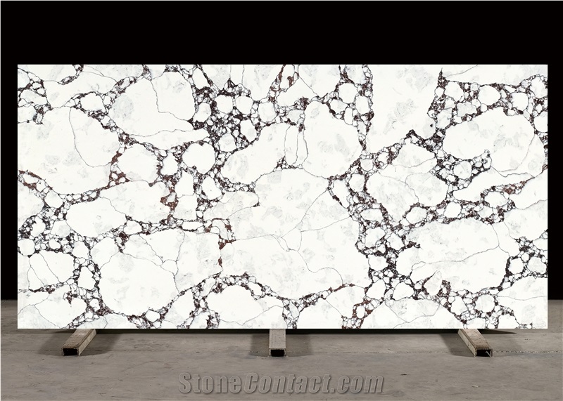 Calacatta Viola Quartz Slabs Countertops Vanity FE801