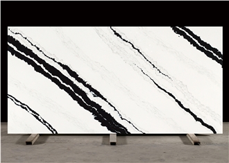 Panda White Quartz Slabs FA661