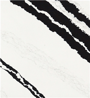 Panda White Quartz Slabs FA661