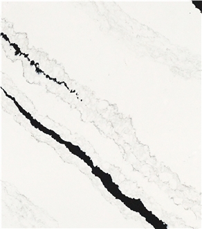 Panda White Quartz Slabs FA661
