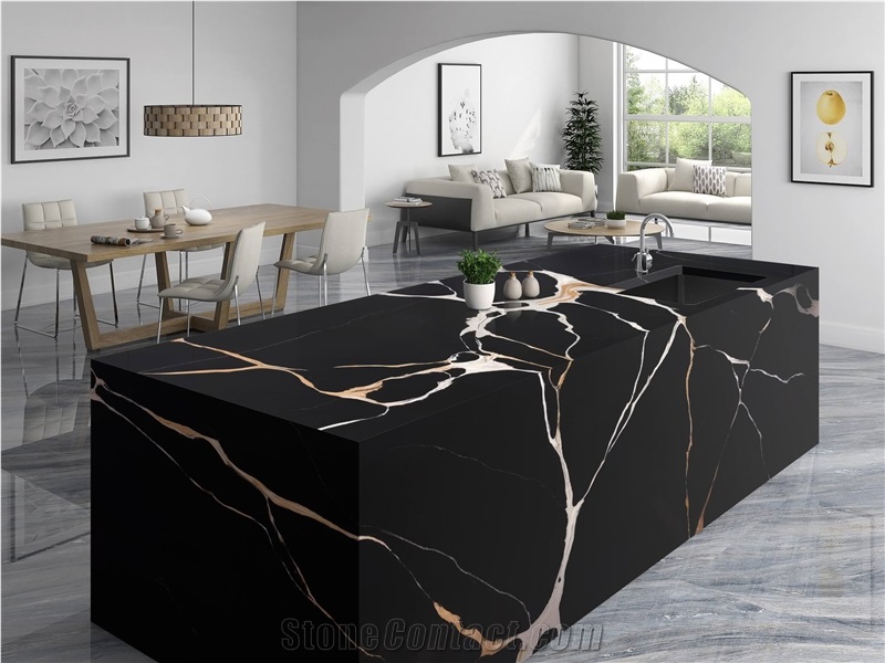 Panda White Quartz Slabs FA661