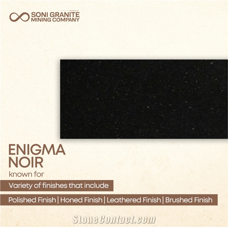 Black Granite Block - Enigma Noir Black Slabs