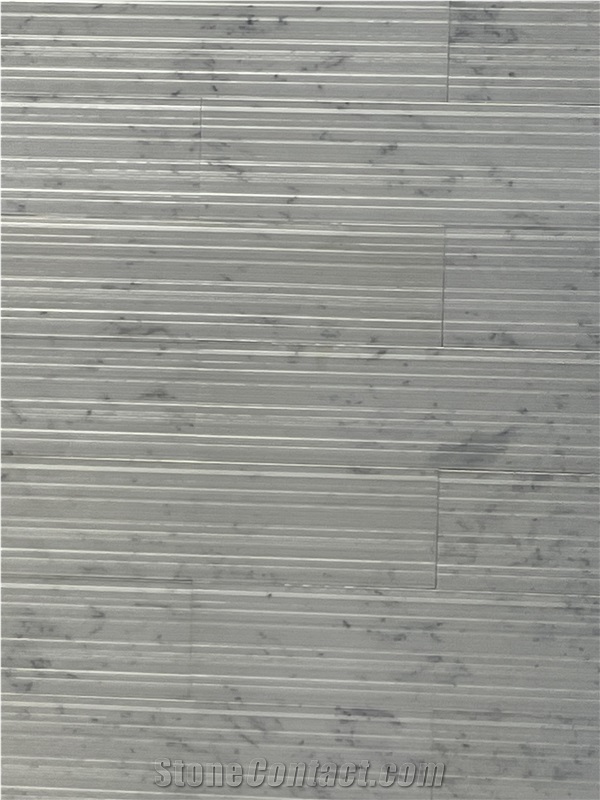 Bianco Carrara Marble Rigato Wall Tiles