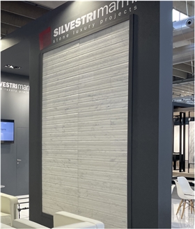 Bianco Carrara Marble Rigato Wall Tiles