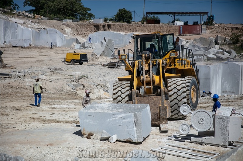 White Chibia Granite Blocks